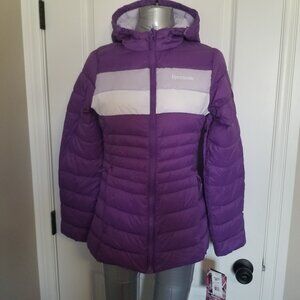 Reebok Hooded Puffer Jacket with Glacier Shield Insulation